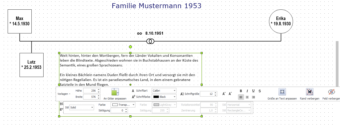 Textfeld Kontextmenü