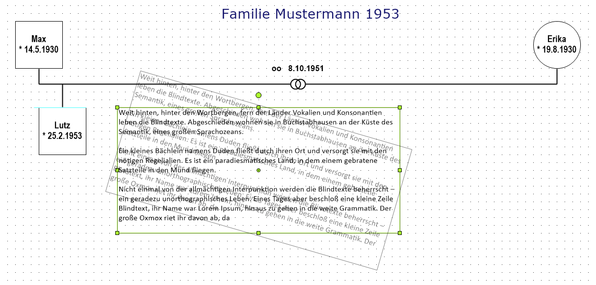 Textfeld positionieren